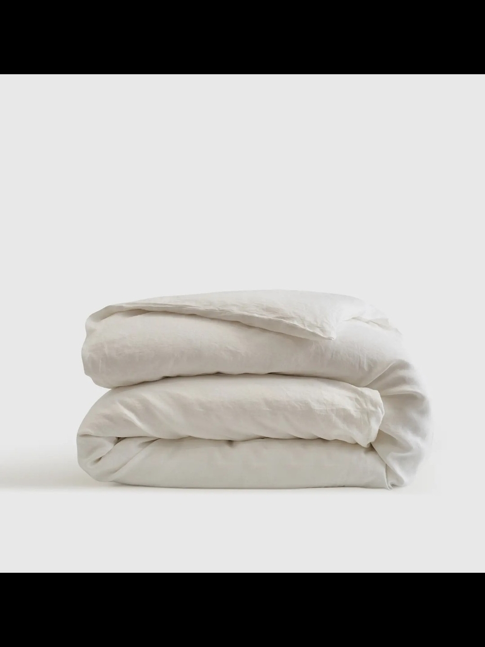 Quince European Linen Duvet Cover In White, Sz Twin MSRP $134, New